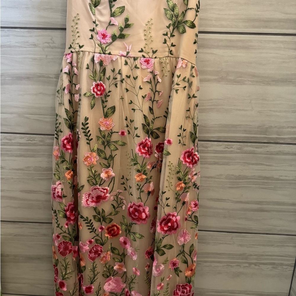 Floral Embroidered Maxi Dress
